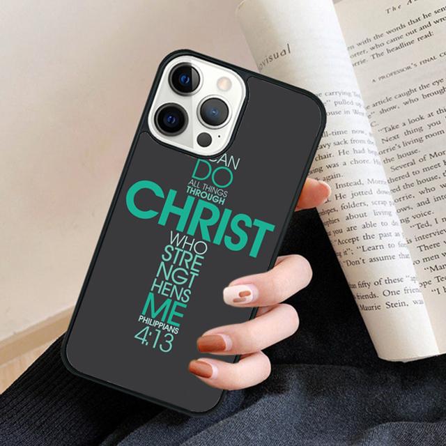 Bible Jesus Christ Christian Cross pattern Phone Case Cover for iPhone 17 Air 16 15 14 13 11 12 Pro Max Plus