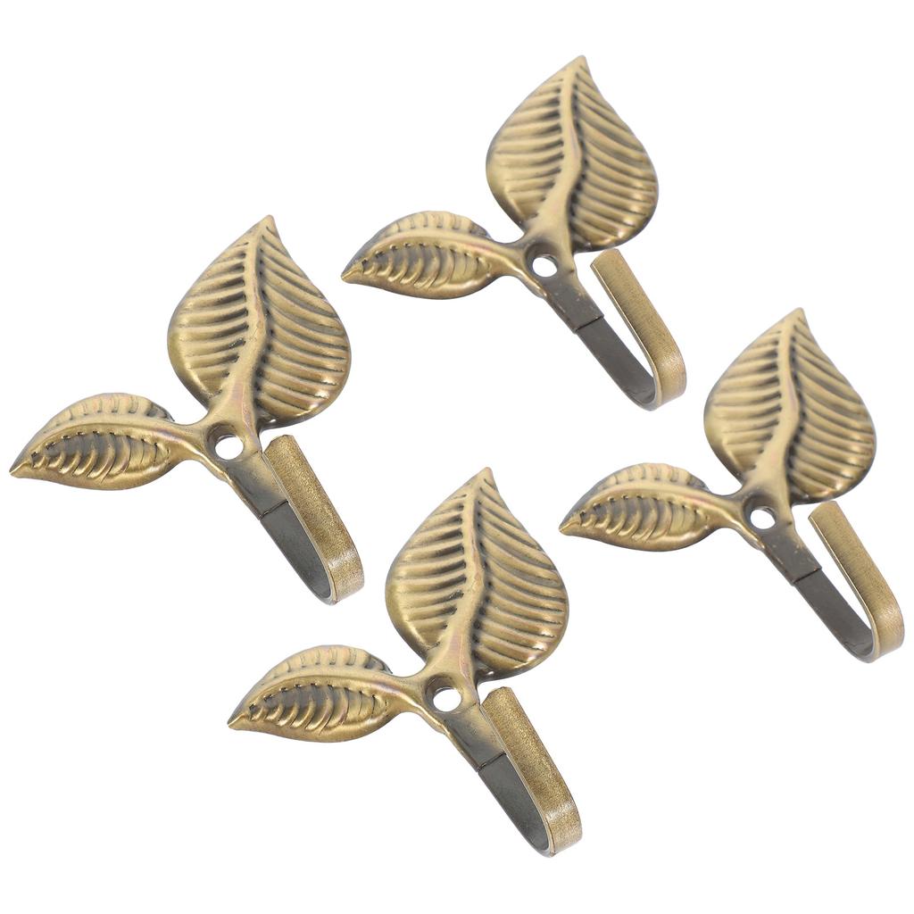 4 Stück Hand Wandhaken Outdoor Handtuchhalter Schmiedeeisen Huthaken Gold zum Aufhängen von Mänteln