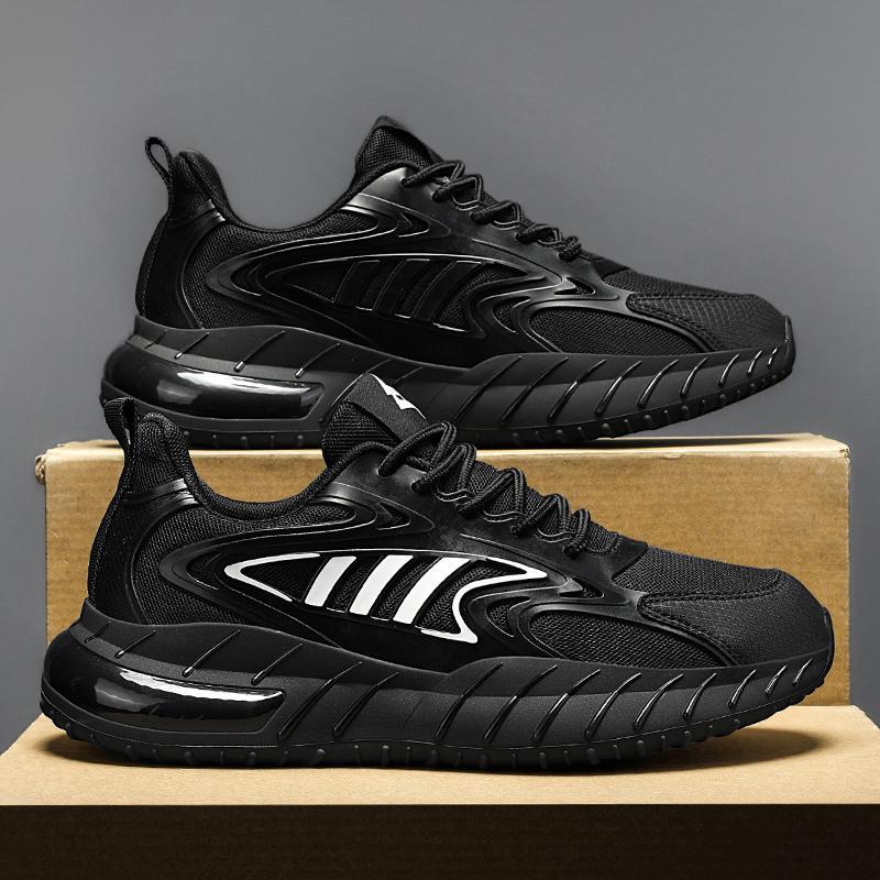 

Sneakers Men s 2025 Autumn New Men s Black Air Cushion Sneakers Men s Running Height Increasing Casual Coconut Shoes 44