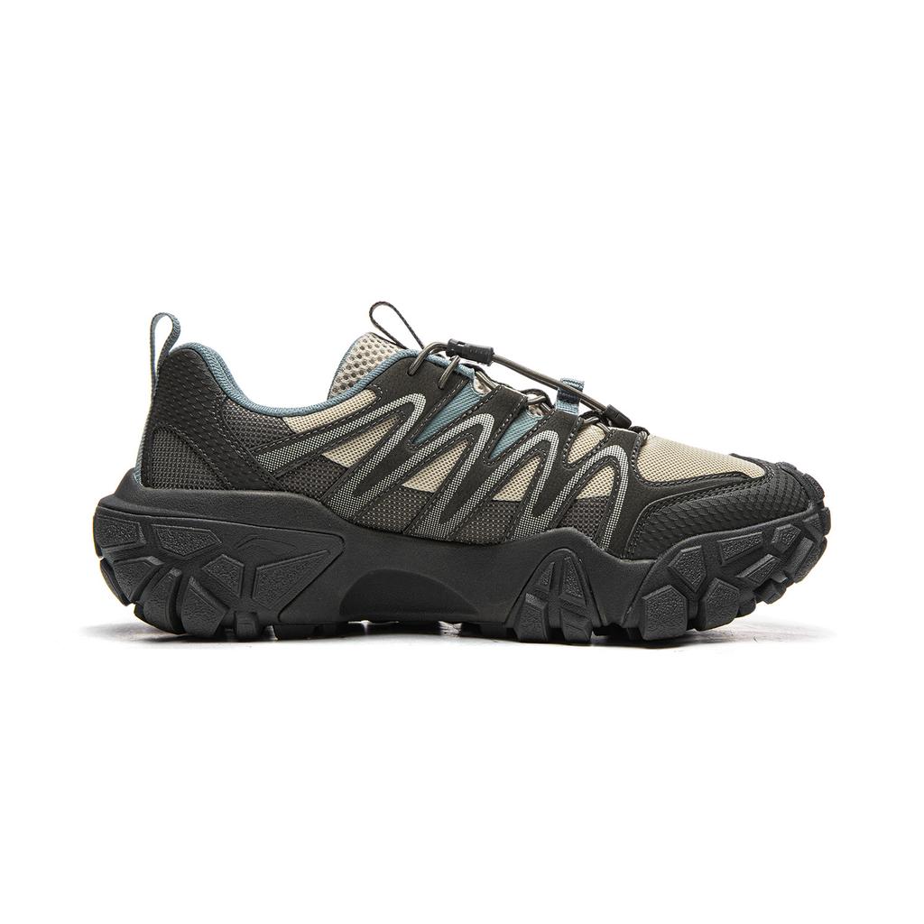 Li Ning Sand Dune Cushioning Slip Resistant Abrasion Resistant Support Low Top Outdoor Shoes Men's AGCW093-2