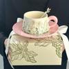 Ally Pintura a Óleo Sino dos Ventos Flor Cerâmica Conjunto de Café