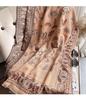 Liu Yifei-Inspired Retro Bluebird Cashmere Scarf - Thick, Warm, Ethnic Style Women's Winter Neck Warmer