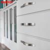 NAIERDI Kitchen Door Handles Cabinet Handles Drawer Knobs Aluminum Alloy Wardrobe Door Handles Brushed Modern Style Hardware