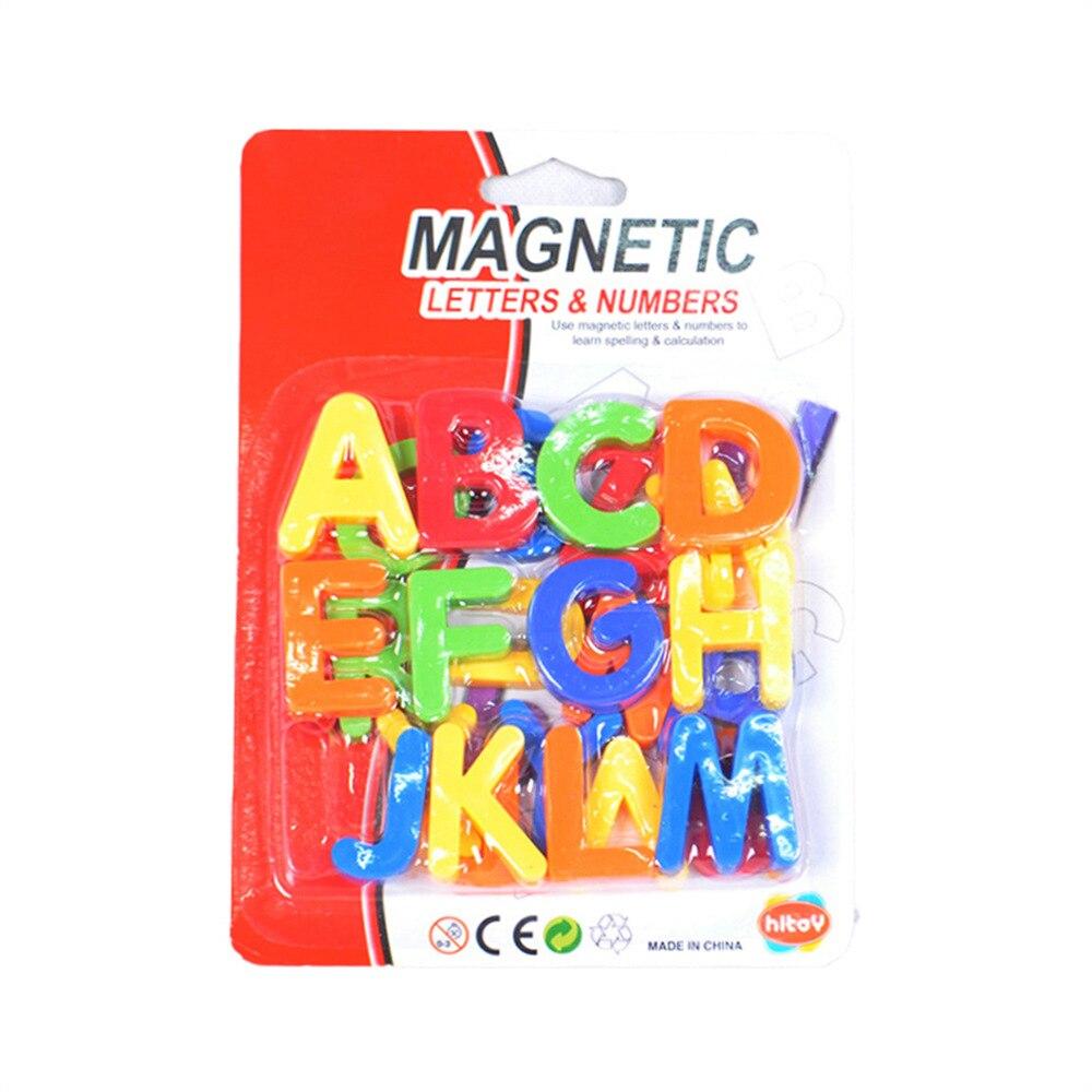 1 Set of Magnetic 26 English Alphabet Stickers, Magnetic Digital Refrigerator Stickers, Educational CHILDREN'S Toy Teaching Aids