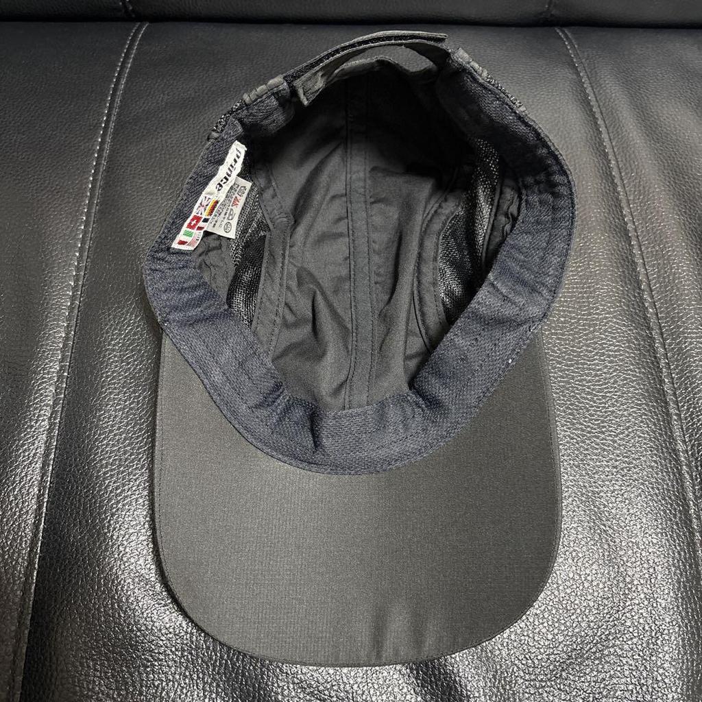 [USED] Prince Sports Cap, Black, with International Flag Tag, Mesh, Vintage