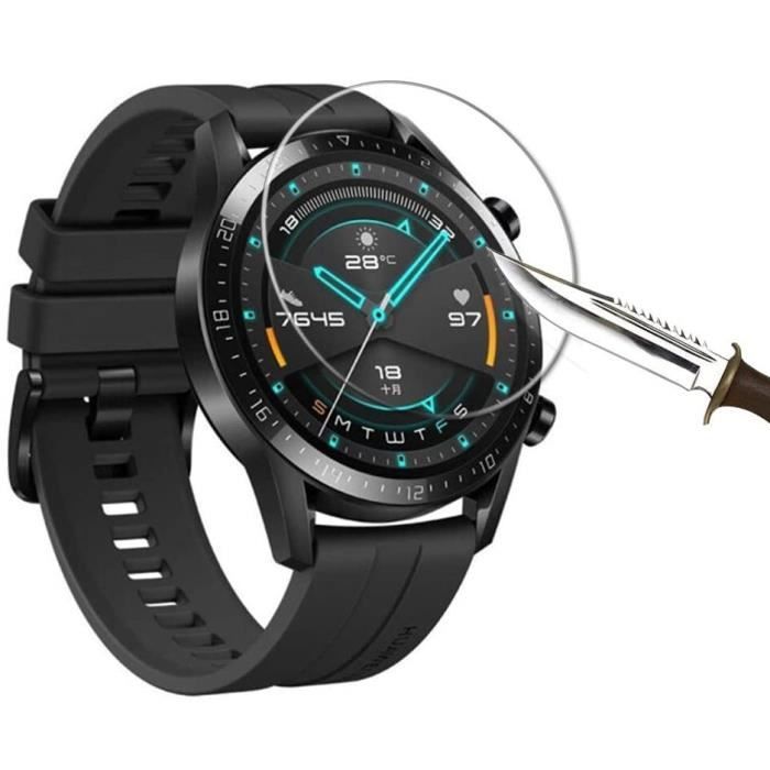 Sticlă Securizată pentru Huawei Watch GT2 46mm - PHONILLICO - Folie Sticlă Protecție Ecran - Pachet 2 - Transparent
