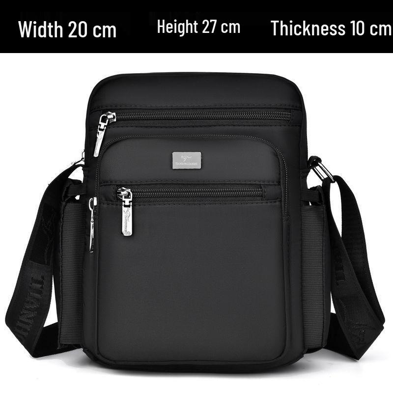 

Men s 2025 Crossbody Bag: Large Capacity, Water Bottle Holder, Oxford Cloth Briefcase, Shoulder Backpack for Elderly.