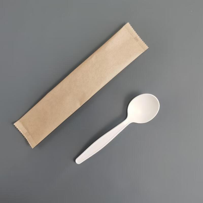 Biodegradable Corn Starch Disposable Soup Spoons
