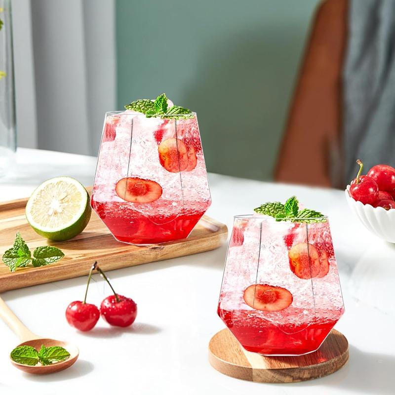 Wedding Wine Plastic Simulated Glass Drinkware Transparent Cocktail Glass Party Bar Club Drinking Tools Tea Coffee Mug