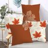 Autumn Maple Leaf Pattern Decorative Throw Pillows Polyester pillowcase, sofa decorative cushion cover, bedside throw pillow