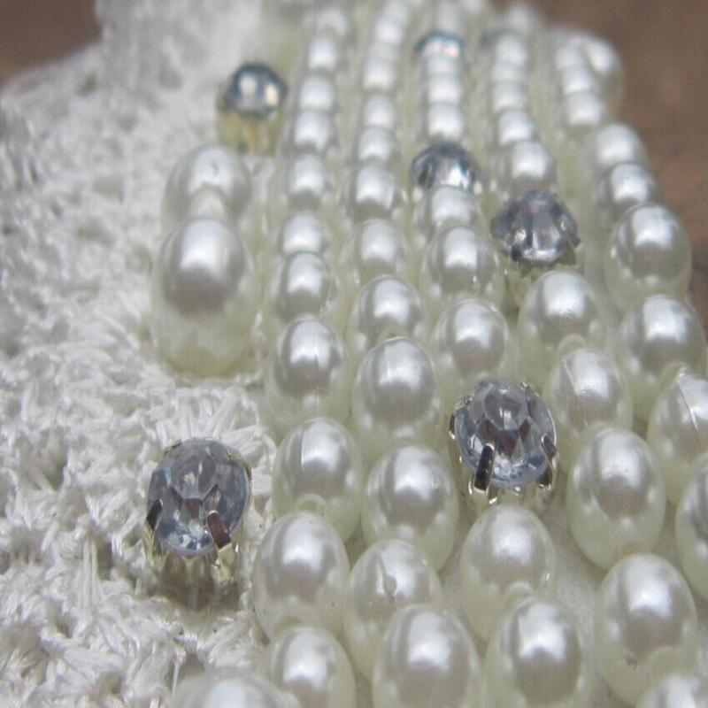 Guler cu mărgele din dantelă neagră de epocă, guler fals, guler fals, accesorii pentru îmbrăcăminte pentru femei, guler fals dulce