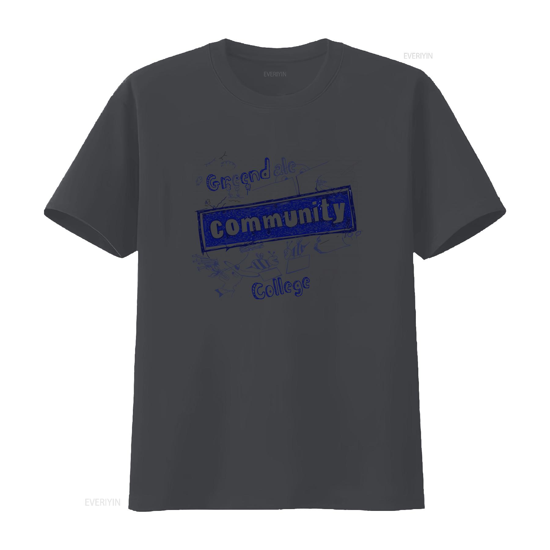 

Greendale Community College Print T Shirt for Adults vintage Washed Stretched Stylish fashion Slightly Comfortable Breathable 4XL