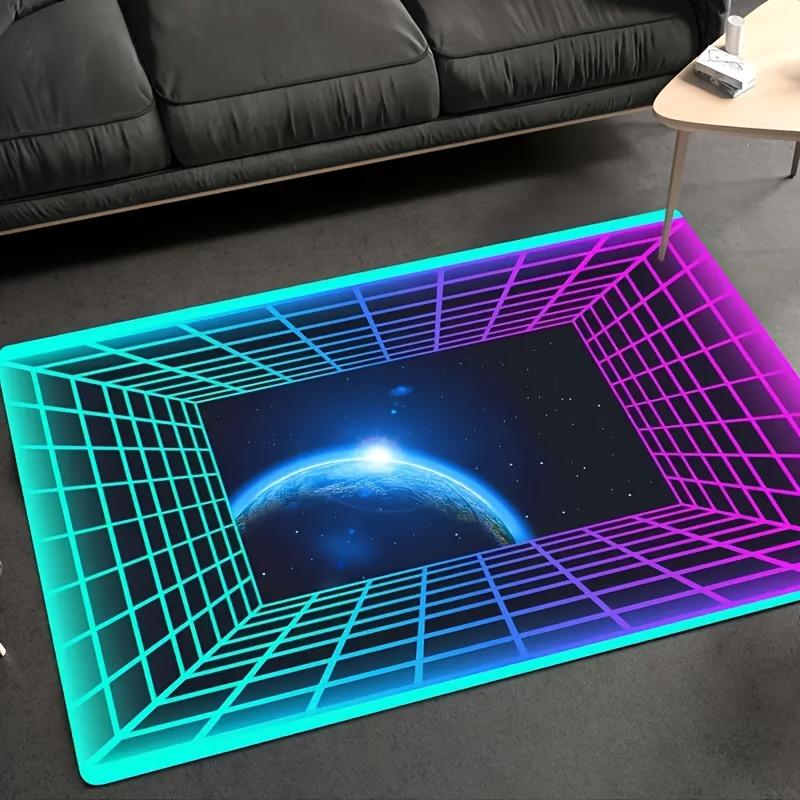 1PC Rose Arts Pattern Living Room Rugs Kitchen Rugs Non-Slip Home Door Mats Pop Arts Bath Mat Carpet for Home Sink Laundry Decor