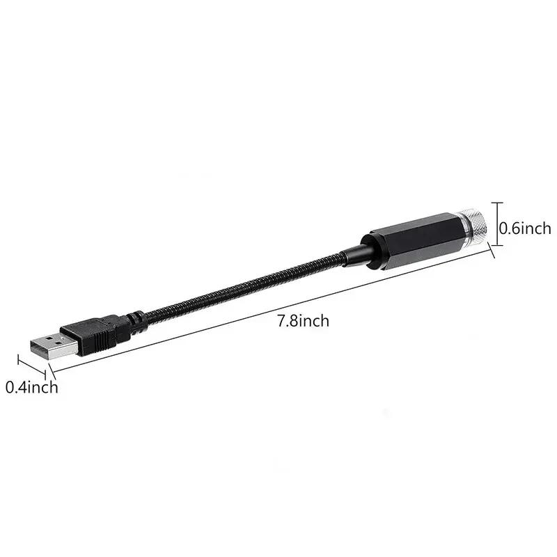 LED Autodak Ster Nachtlampje Projector Sfeer Galaxy Lamp USB Decoratief Verstelbaar voor Auto Dakkamer Plafonddecoratie