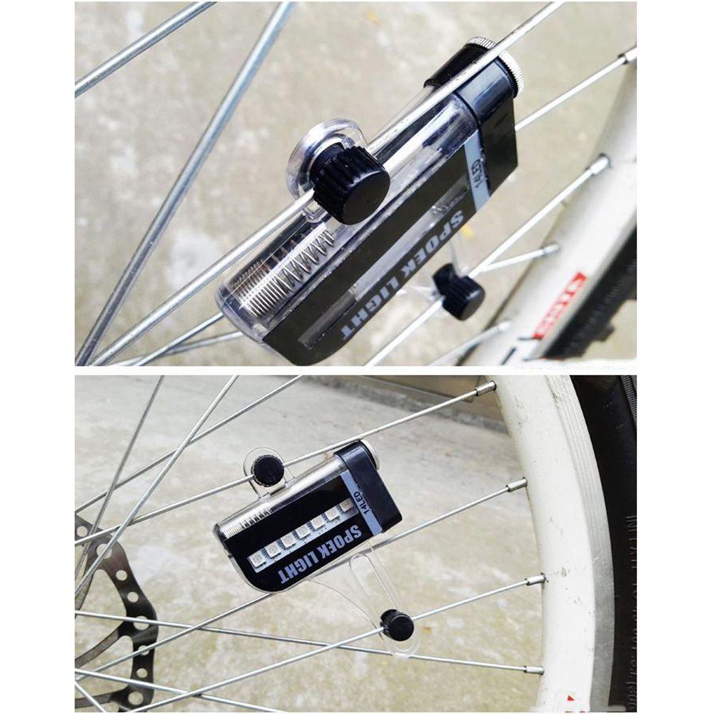 30 Changes Motorcycle Colorful 14 LED Spoke Light Signal Tire Bike Wheel Spoke Lamp