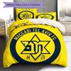 Maccabi Tel Aviv F.C Pattern Bedding,Quilt Set Quilt Cover Pillowcase Home Birthday Gift(1 * duvet cover + 2 * pillowcase, without core)