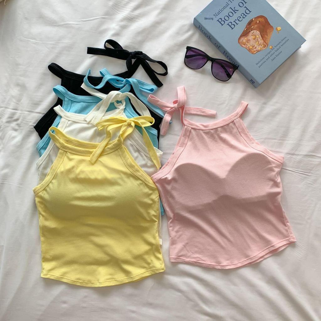 Korean Summer & Autumn Pure Color Strapless Top with Chest Pads - Versatile Inner & Outerwear for Sexy, Hot Look