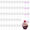 50/100 Stück Plastikpipetten 4 ml Cupcake-Pipetten Transfer Squeeze Tropfer Geeignet für Schokoladen-Cupcakes Erdbeeren Eis