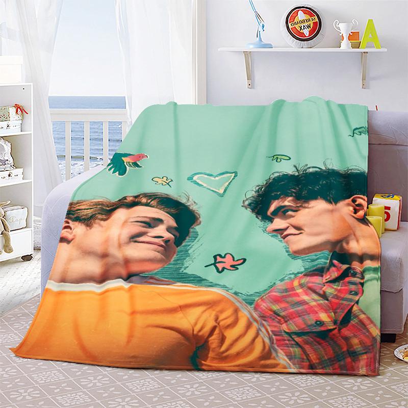 Heartstopper Blanket Sofa Cover Fleece Autumn/Winter Film Art Multi-function Lightweight Throw Blankets for Sofa Throw Blankets