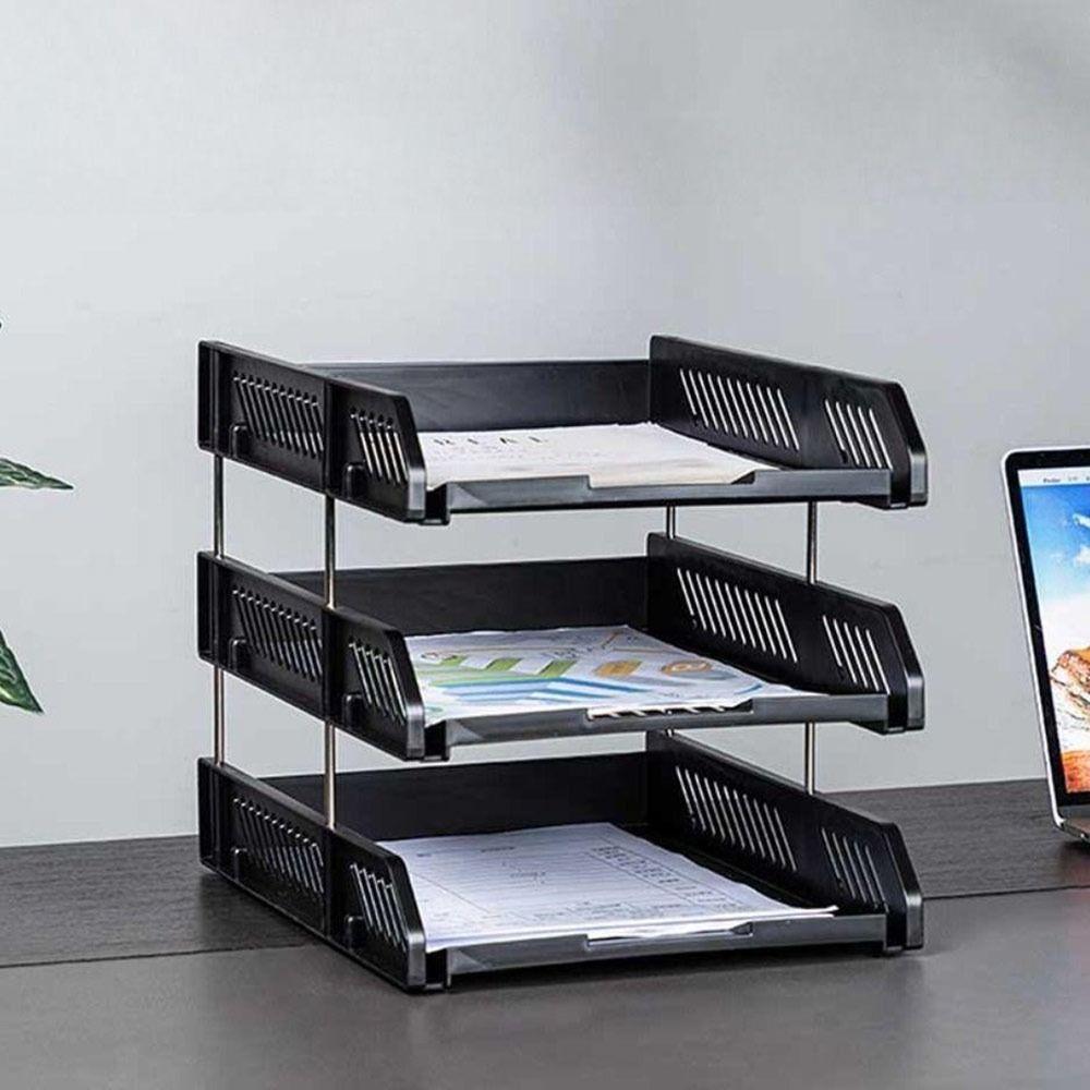 Stackable File Rack Vertical A4 File Tray New Letter Tray  for Home Office School