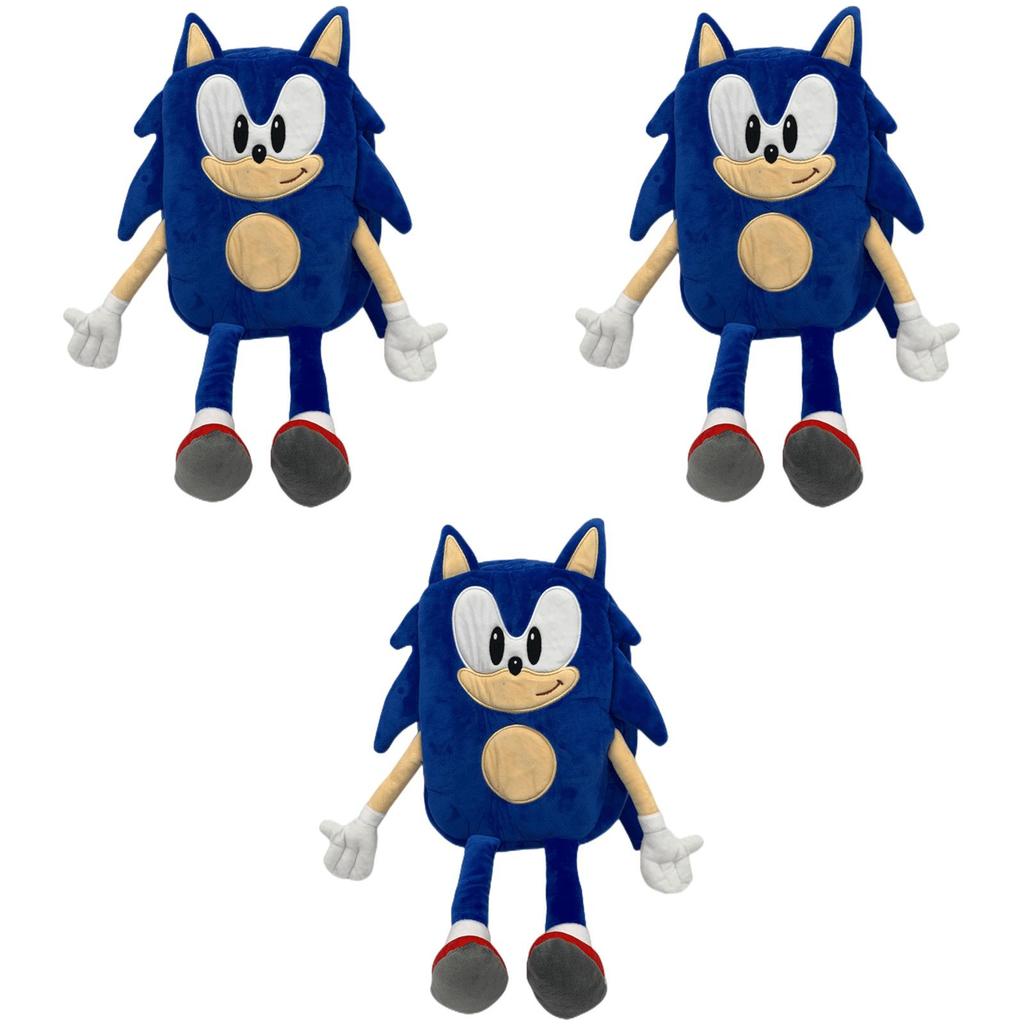 Sonic The Hedgehog Plush Toy Backpack For Kids Soft And Colorful Schoolbag For Boys And Girls