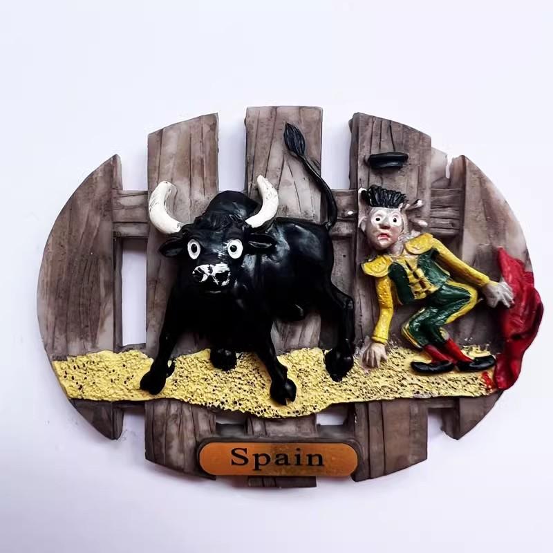 Spain Fridge Stickers Pamplona Santiago Covadonga Chateau Castina Uweda Ubeda Alcala Gate Travelling Souvenirs Fridge Magnets