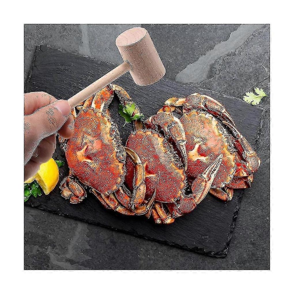Exquisite Exquisite Mini Wooden Hammer For Chocolate Breakable Heart, Seafood Shellfish Lobster Cracking Tool,solid Har