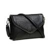 Crocodile Pattern Trendy Women's Bag, Embossed Chain Bag, Fashionable Shoulder Crossbody Small Bag, Simple and Versatile Soft Leather Envelope Bag