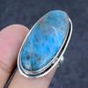 Natural Neon Blue Apatite Gemstone 925 Sterling Silver Jewelry Ring Size 6 O2P58