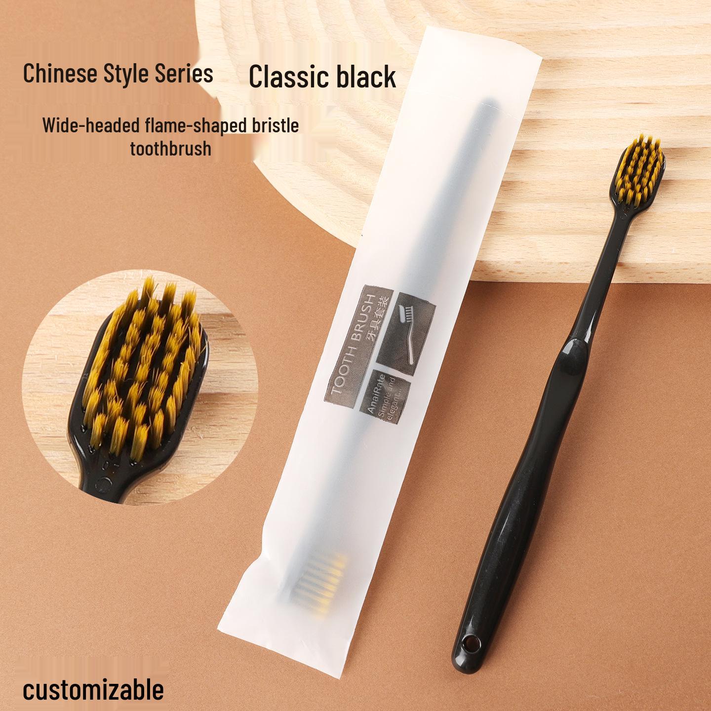 Premium Soft Bristle Toothbrush Set for Hotels & Homes - National Tide Style