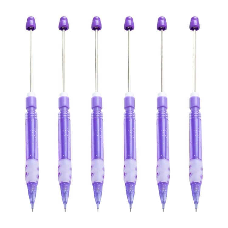 6Pcs Beadable Drawing Automatic Pencil Beadable Mechanical Pencils 0.5mm Mechanical Automatic Pencil For Adult Kid
