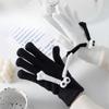 Korean Version of Touch Screen Gloves for Couples In Winter Thick for Men and Women New Cute Knitted Split Finger Thickened Warm Cycling Fingerless
