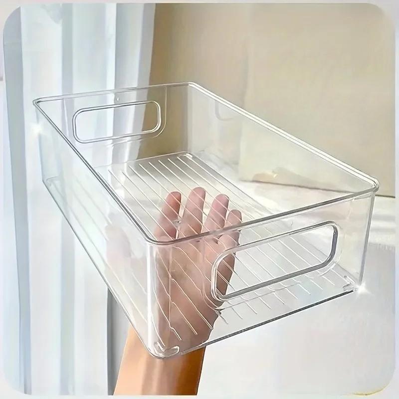 

Large Capacity Desktop Storage Box,Transparent Storage Box,Stackable,Reusable, Back To School Storage Box, Suitable for Home Use