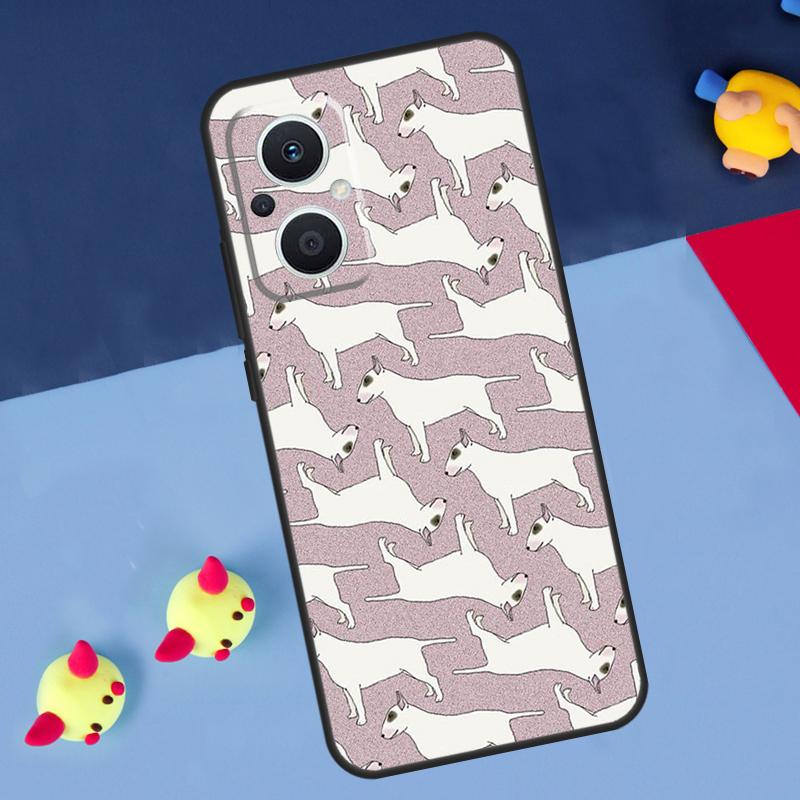 Bullterrier Bull Terrier Dog For OPPO Reno 14F 13F 12F 11F 10 11 12 13 14 Pro 8T 7 8 Lite OPPO Find X6 X5 X8 X9 Pro Case