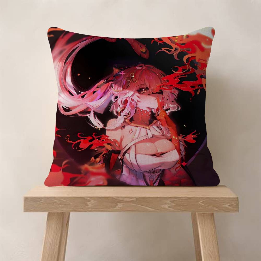 Games Wuthering Waves Pillow Cover Sofa Cushion Cover Home Room Decoration Children Gift
