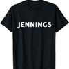 T-Shirt mit Aufschrift JENNINGS T-Shirt Einfaches County JENNINGS T-Shirt