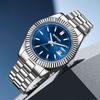 Herren Automatische Mechanische Uhr für Mann Europäisch Amerikanisch Business Freizeit Armbanduhren Luxus Silber Leuchtend Wasserdicht Uhr