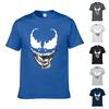 Baumwollmischung Comic Film Venom Print T-Shirt Für Männer Und Frauen**
