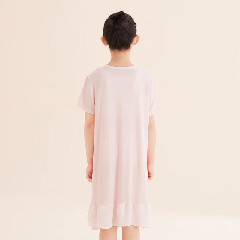 Hongdou Girls' Lightweight Short-Sleeve Princess Sleep Dress Q3016