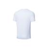 Li Ning Badminton Series Solid Color Round Neck Pullover Short Sleeve T-Shirt Unisex Tops White AHST347-3
