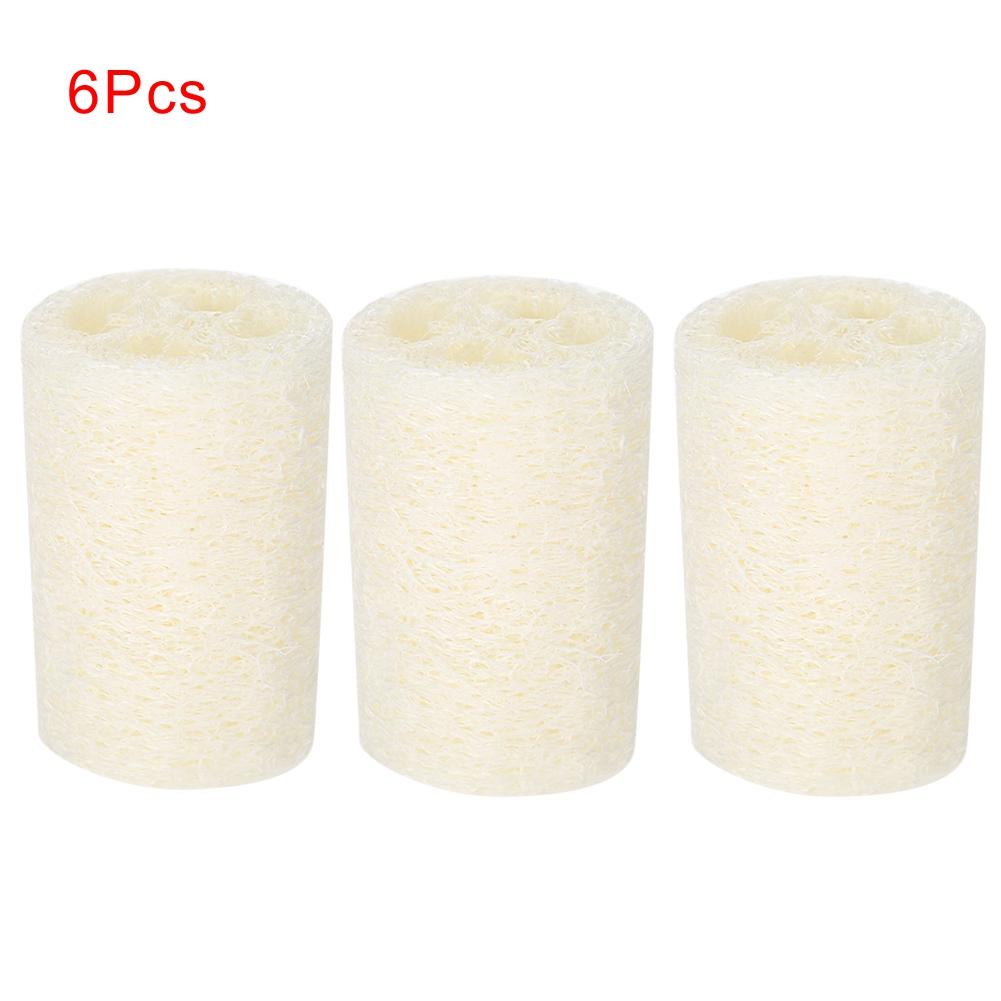 

Натуральная мочалка для ванны, душа, отшелушивающая губка, кухонный чистый скруббер 3inch 6PCS