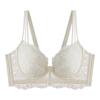 Processing large breasts and small lace soft steel ring French underwear female sexy gathering adjustment large size bra
