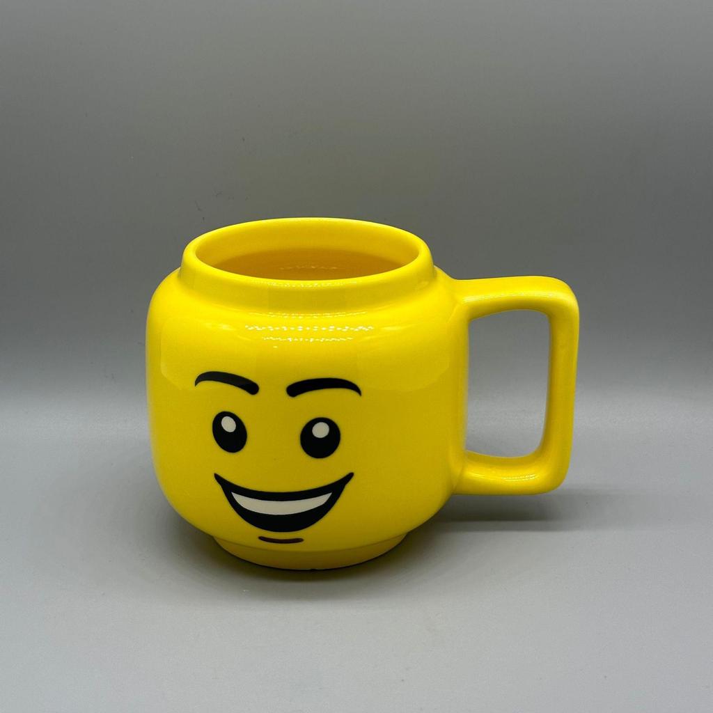 Creative Personality Cute Expression Ceramic Mug | Little Figure Head with a Smiling Face | Unique Gift Cup for Drinking Water.