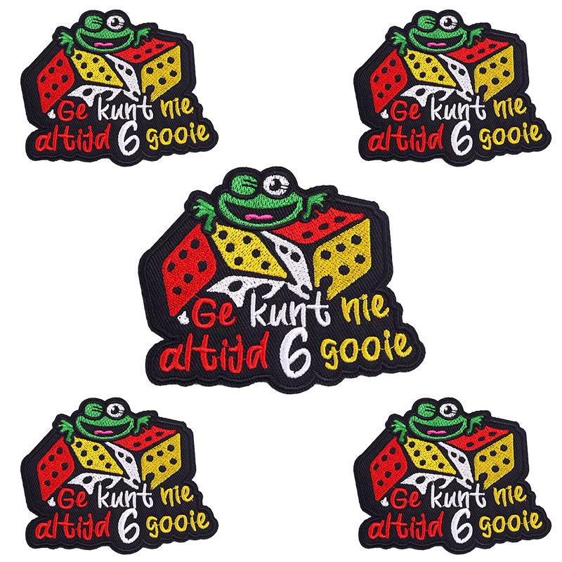 10pcs Wholesale Netherland Carnival Oeteldonk Emblem Patch Embroidered Patches For Clothes Iron On Patches For Clothing Sew 