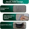 Adhesive Shower Caddy Replacement Sticker - Flat Hooks for Bathroom Organizer and Kitchen - Transparent Strong Hooks - 6 Pack