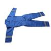 Labour Coverall Dirt Resistance Reflective Strips Soft Cotton Special Protective Jumpsuits Brilliant Blue L