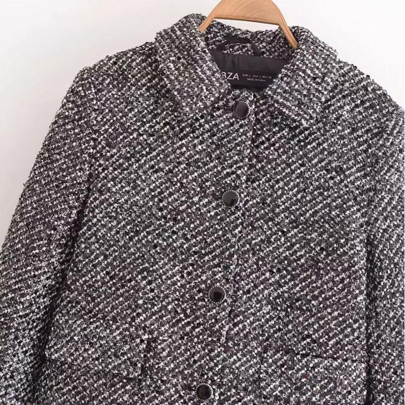 Kaslead New Arrival Women's Clothing Fashion Style Sequin Decorative Texture Work Clothing Graceful Suit Jacket 1689299