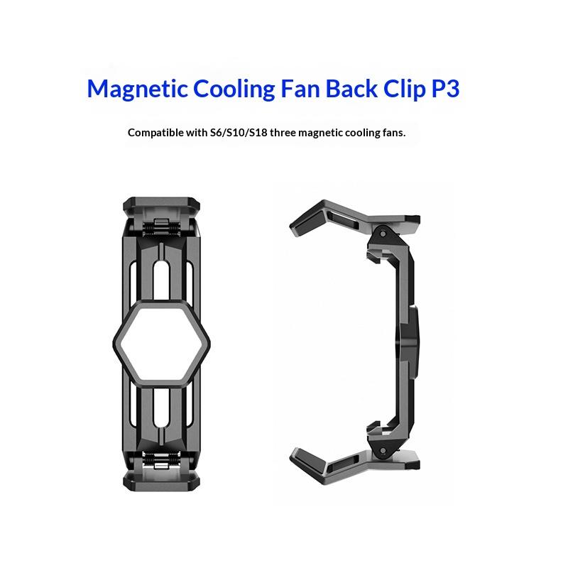 P5 Universeller Handykühler Rückseitenclip Verstellbarer Elastischer Rückseitenclip Kompatibel mit Verschiedenen Magnetischen Kühlkörpern