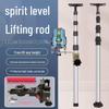 Multifunctional Stainless Steel Infrared Spirit Level Telescopic Support Rod with Fine-Tuning Gimbal