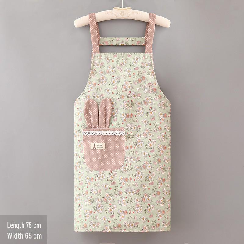 2024 Breathable Cotton-Linen Apron: Lightweight, Anti-Oil, for Spring/Summer Cooking and Catering